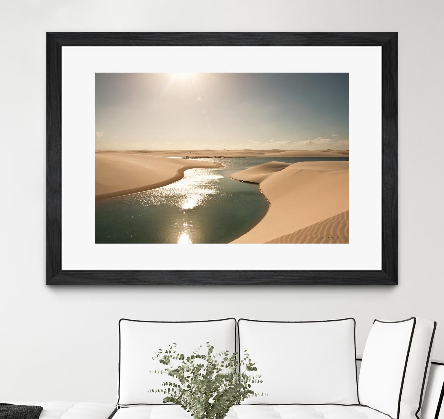 Soft Sunset by Daniel Stanford on GIANT ART - beige landscape sand