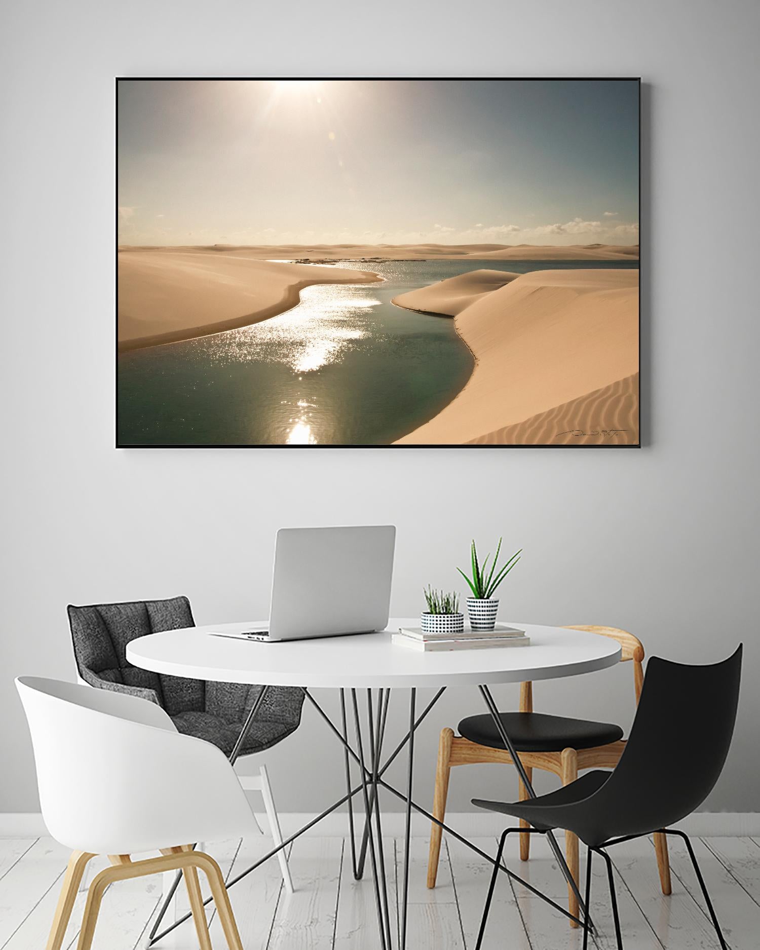 Soft Sunset by Daniel Stanford on GIANT ART - beige landscape river