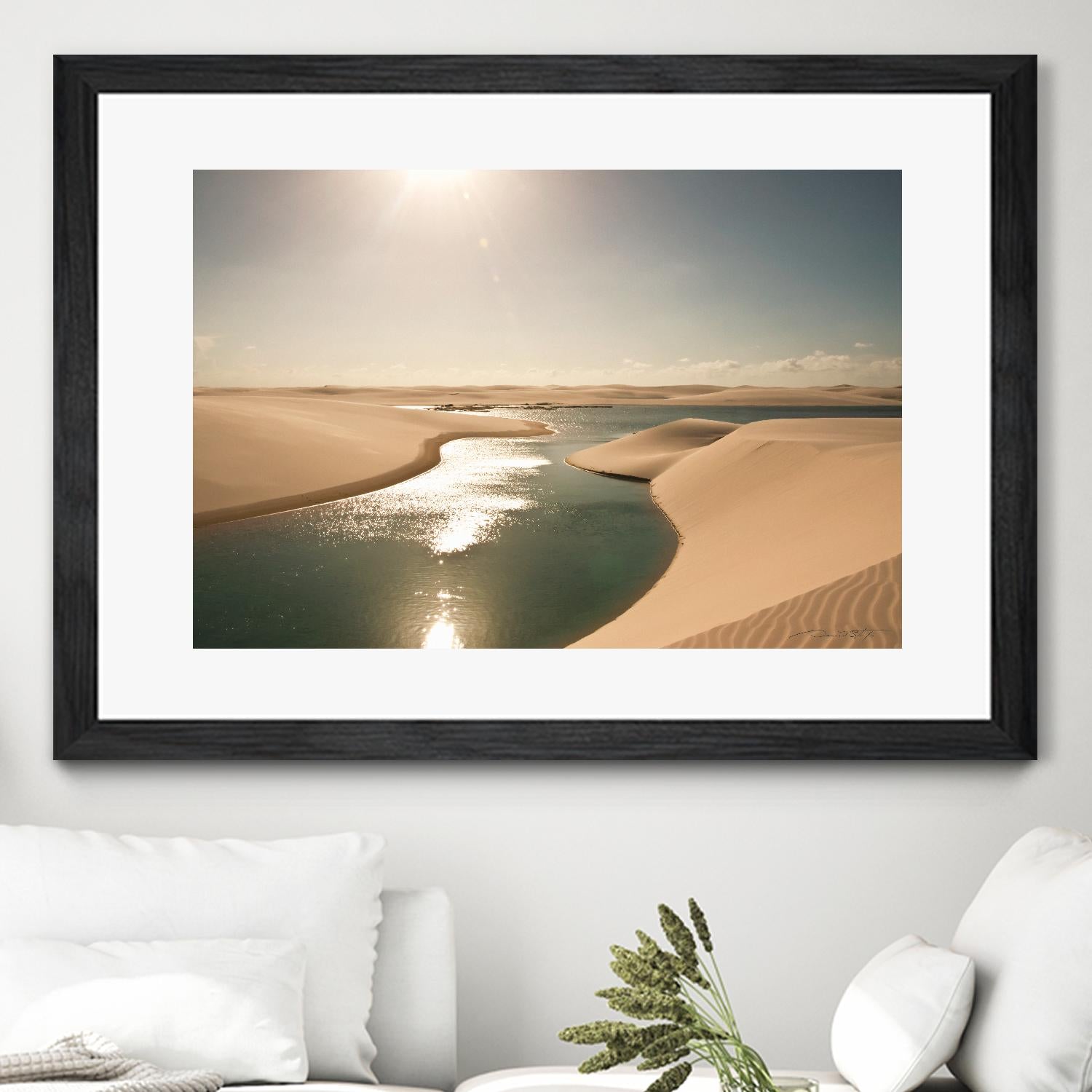Soft Sunset by Daniel Stanford on GIANT ART - beige landscape sand
