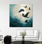 À la quiétude du grand halo by Marie Claprood on GIANT ART - white animals