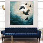 À la quiétude du grand halo by Marie Claprood on GIANT ART - white animals