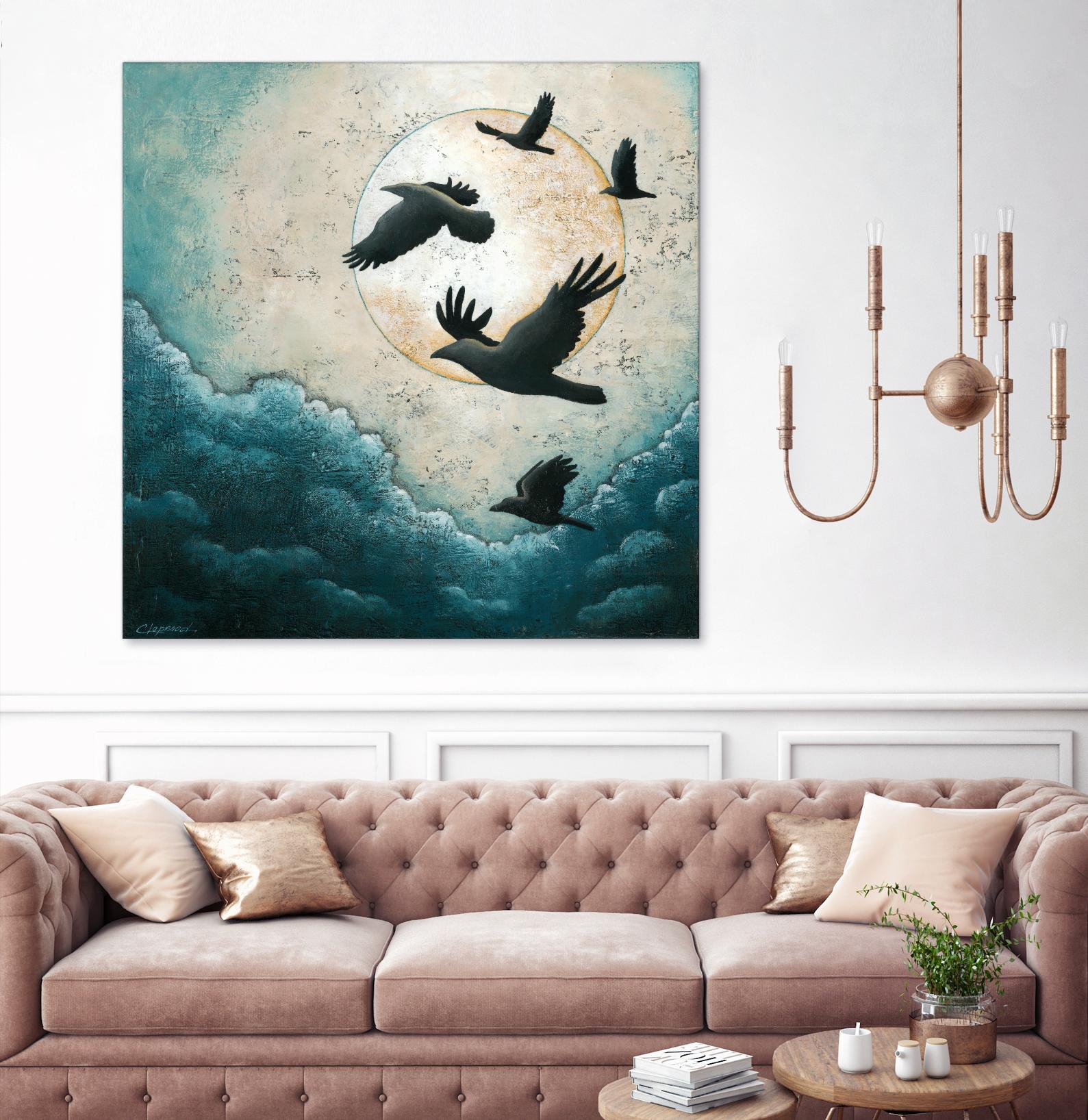 À la quiétude du grand halo by Marie Claprood on GIANT ART - white animals