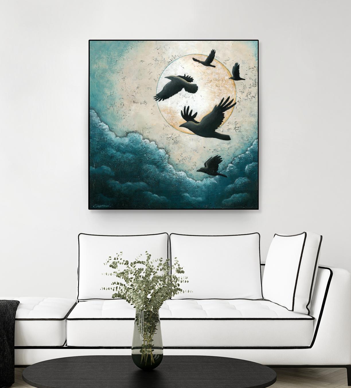 À la quiétude du grand halo by Marie Claprood on GIANT ART - white animals