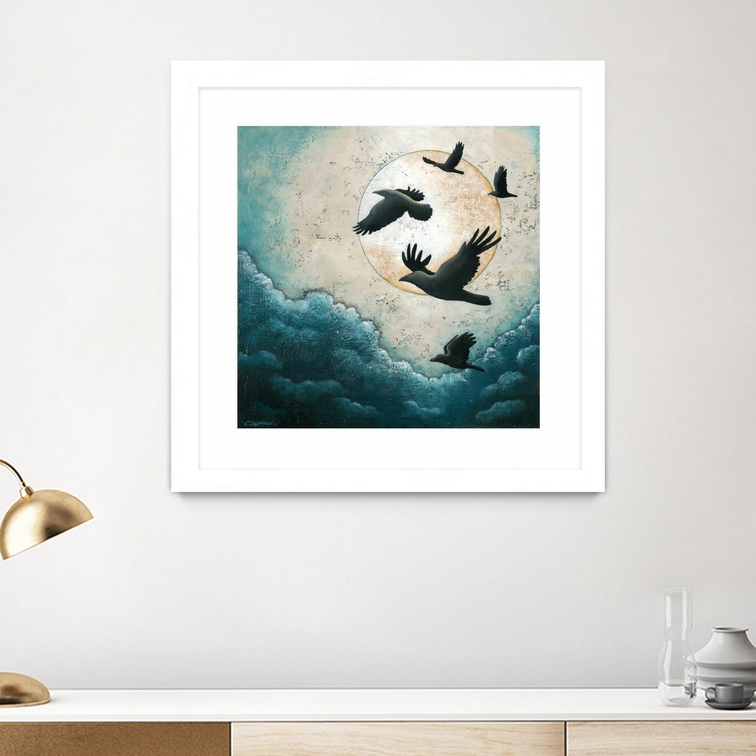 À la quiétude du grand halo by Marie Claprood on GIANT ART - white animals