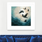 À la quiétude du grand halo by Marie Claprood on GIANT ART - white animals