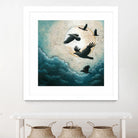 À la quiétude du grand halo by Marie Claprood on GIANT ART - white animals