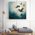 À la quiétude du grand halo by Marie Claprood on GIANT ART - white animals