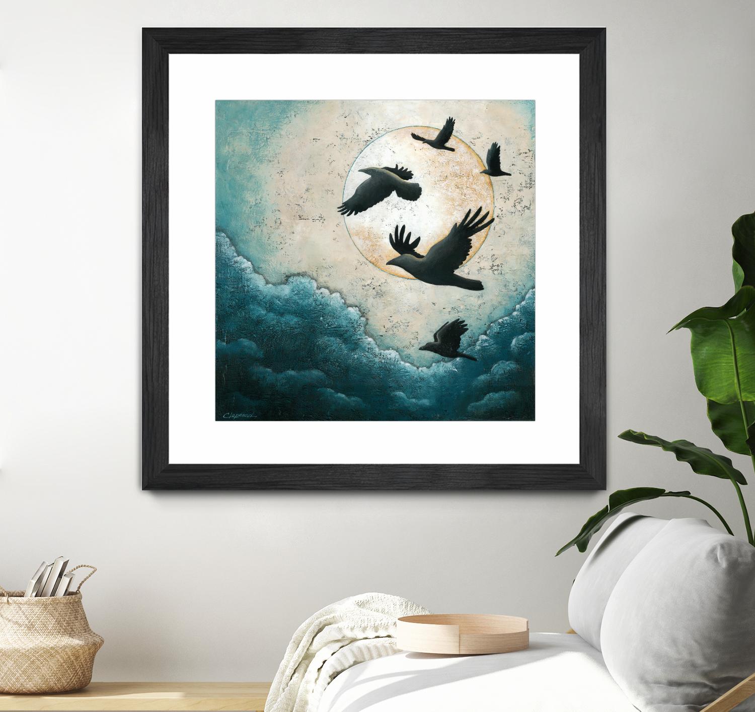 À la quiétude du grand halo by Marie Claprood on GIANT ART - white animals