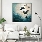 À la quiétude du grand halo by Marie Claprood on GIANT ART - white animals