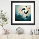 À la quiétude du grand halo by Marie Claprood on GIANT ART - white animals