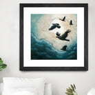 À la quiétude du grand halo by Marie Claprood on GIANT ART - white animals