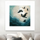 À la quiétude du grand halo by Marie Claprood on GIANT ART - white animals