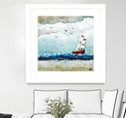 Vents et marées by Marie Claprood on GIANT ART - white sea scene