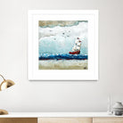 Vents et marées by Marie Claprood on GIANT ART - white sea scene