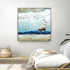 Vents et marées by Marie Claprood on GIANT ART - white sea scene