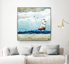 Vents et marées by Marie Claprood on GIANT ART - white sea scene