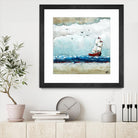 Vents et marées by Marie Claprood on GIANT ART - white sea scene