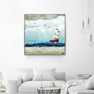 Vents et marées by Marie Claprood on GIANT ART - white sea scene