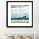 Vents et marées by Marie Claprood on GIANT ART - white sea scene