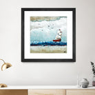 Vents et marées by Marie Claprood on GIANT ART - white sea scene