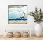 Vents et marées by Marie Claprood on GIANT ART - white sea scene