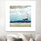 Vents et marées by Marie Claprood on GIANT ART - white sea scene