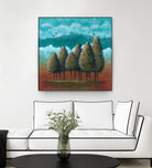 18 juillet 2014 by Marie Claprood on GIANT ART - blue trees