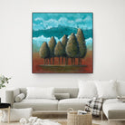 18 juillet 2014 by Marie Claprood on GIANT ART - blue trees