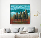 18 juillet 2014 by Marie Claprood on GIANT ART - blue trees