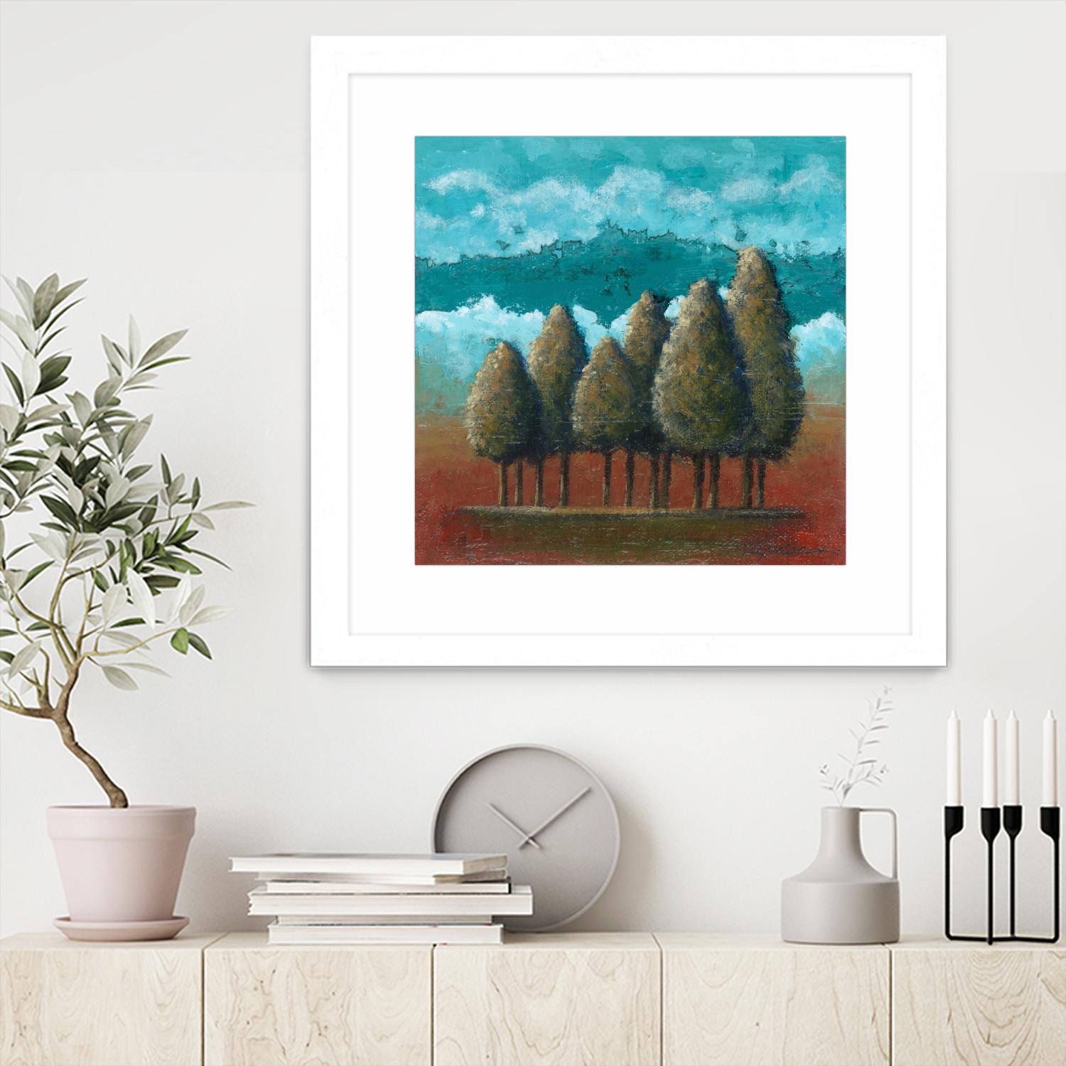 18 juillet 2014 by Marie Claprood on GIANT ART - blue trees