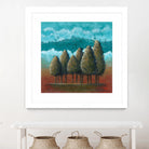 18 juillet 2014 by Marie Claprood on GIANT ART - blue trees