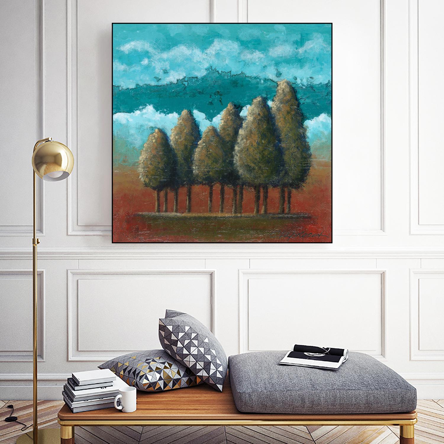 18 juillet 2014 by Marie Claprood on GIANT ART - blue trees