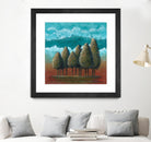 18 juillet 2014 by Marie Claprood on GIANT ART - blue trees