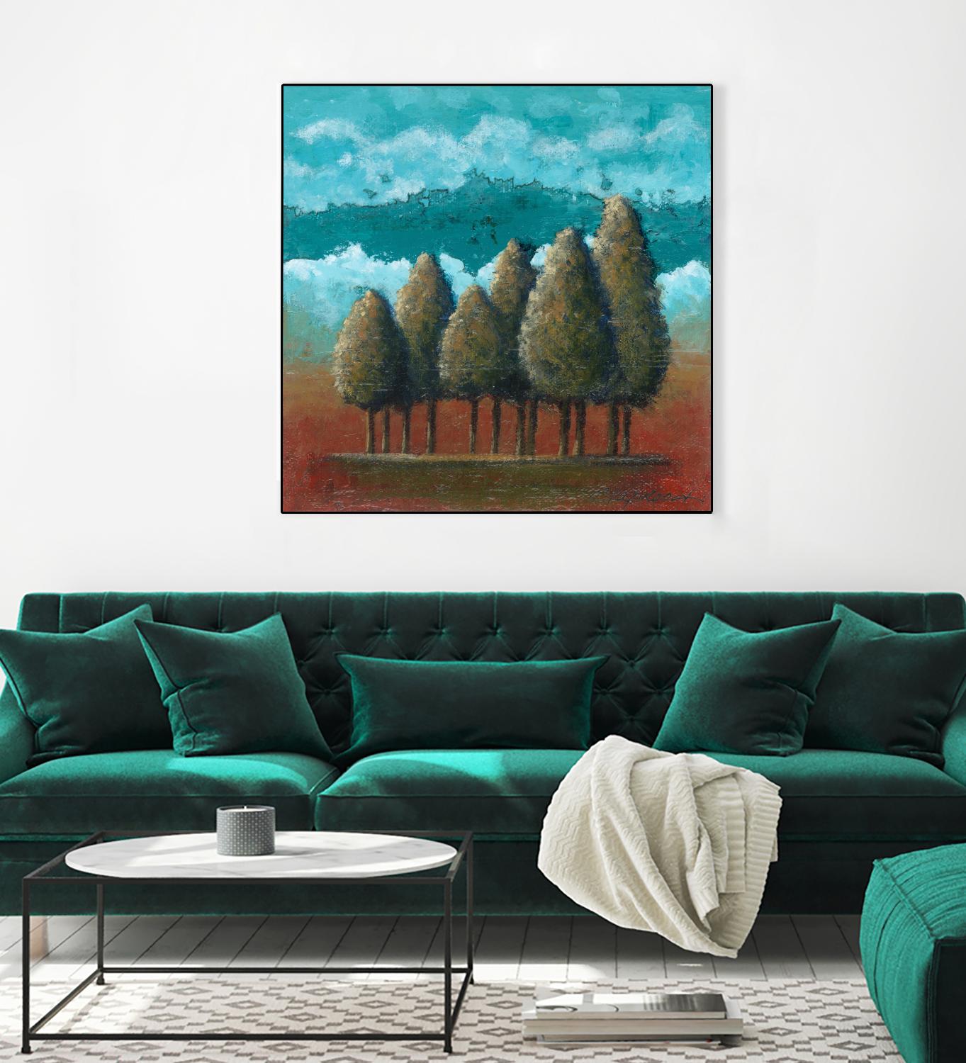 18 juillet 2014 by Marie Claprood on GIANT ART - blue trees