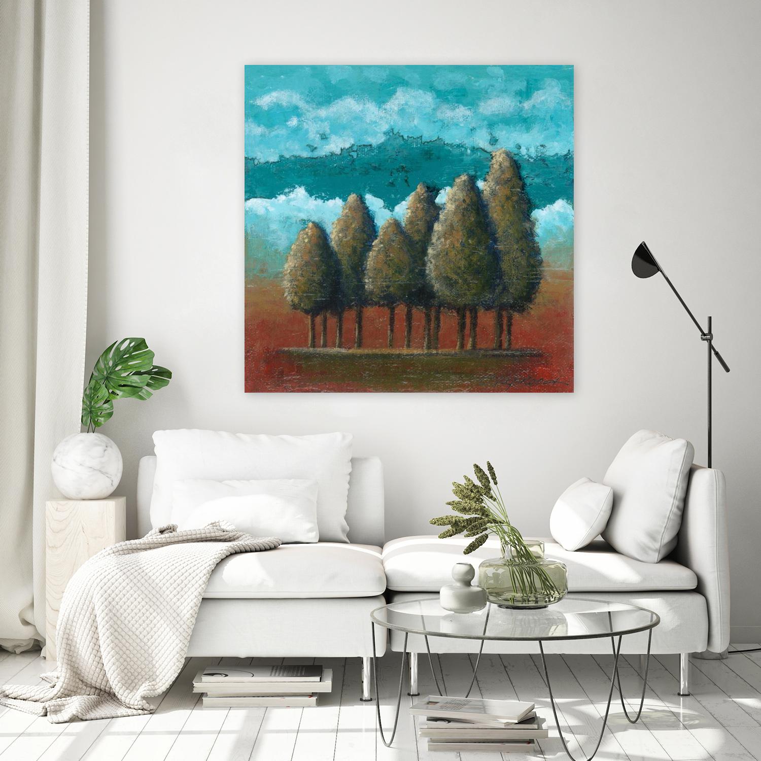 18 juillet 2014 by Marie Claprood on GIANT ART - orange landscape arbres