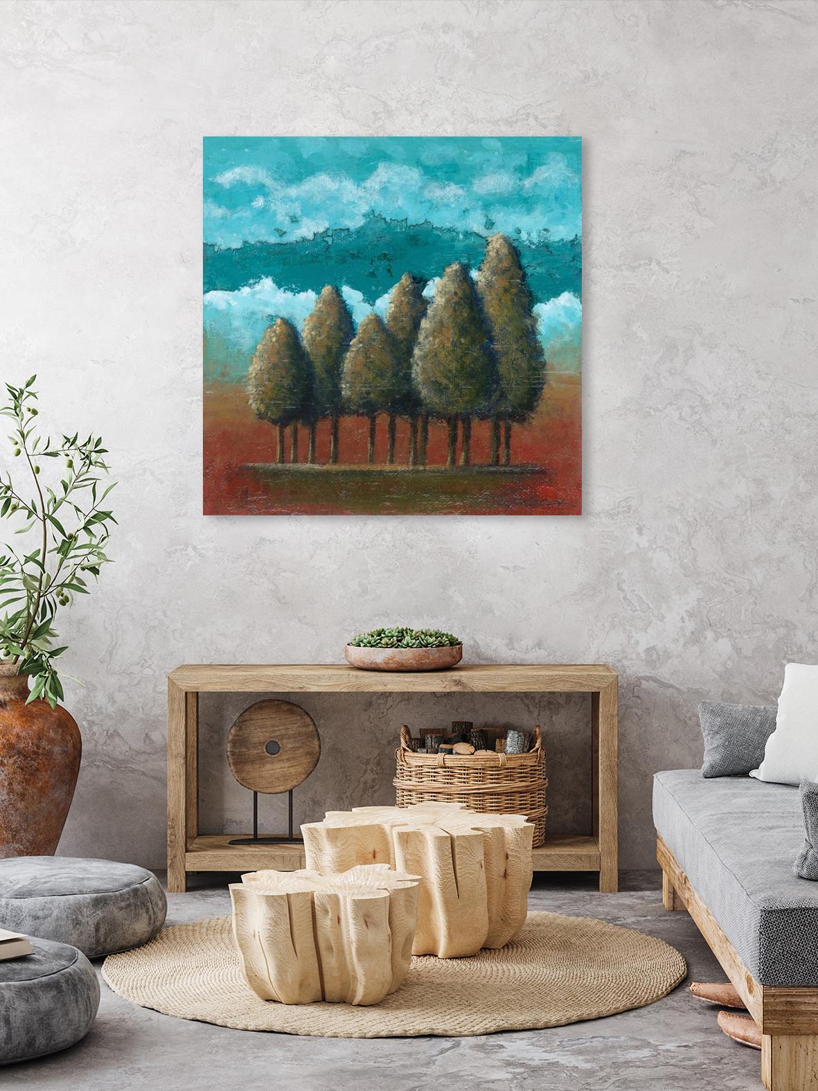 18 juillet 2014 by Marie Claprood on GIANT ART - orange landscape arbres