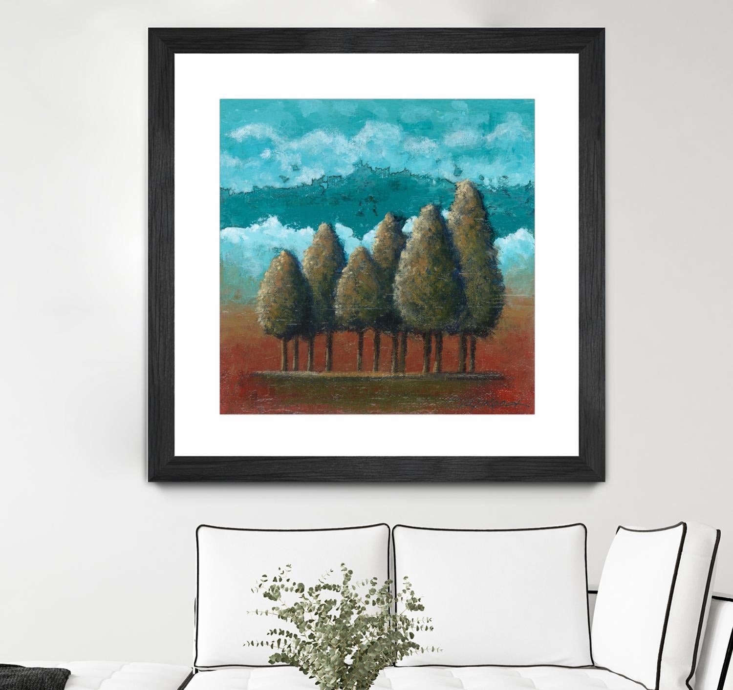 18 juillet 2014 by Marie Claprood on GIANT ART - blue trees