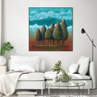 18 juillet 2014 by Marie Claprood on GIANT ART - blue trees