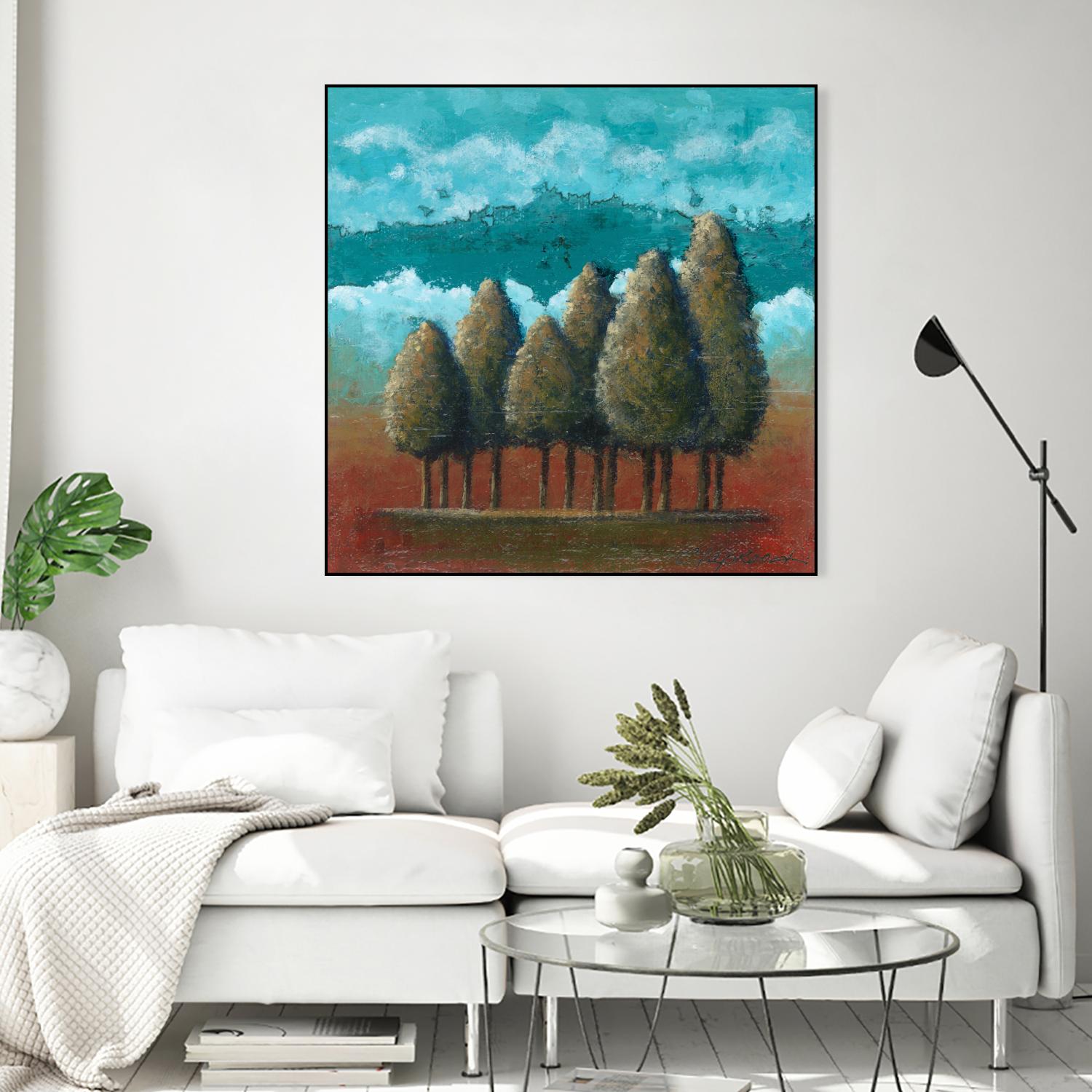 18 juillet 2014 by Marie Claprood on GIANT ART - blue trees