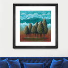 18 juillet 2014 by Marie Claprood on GIANT ART - blue trees