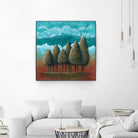 18 juillet 2014 by Marie Claprood on GIANT ART - blue trees