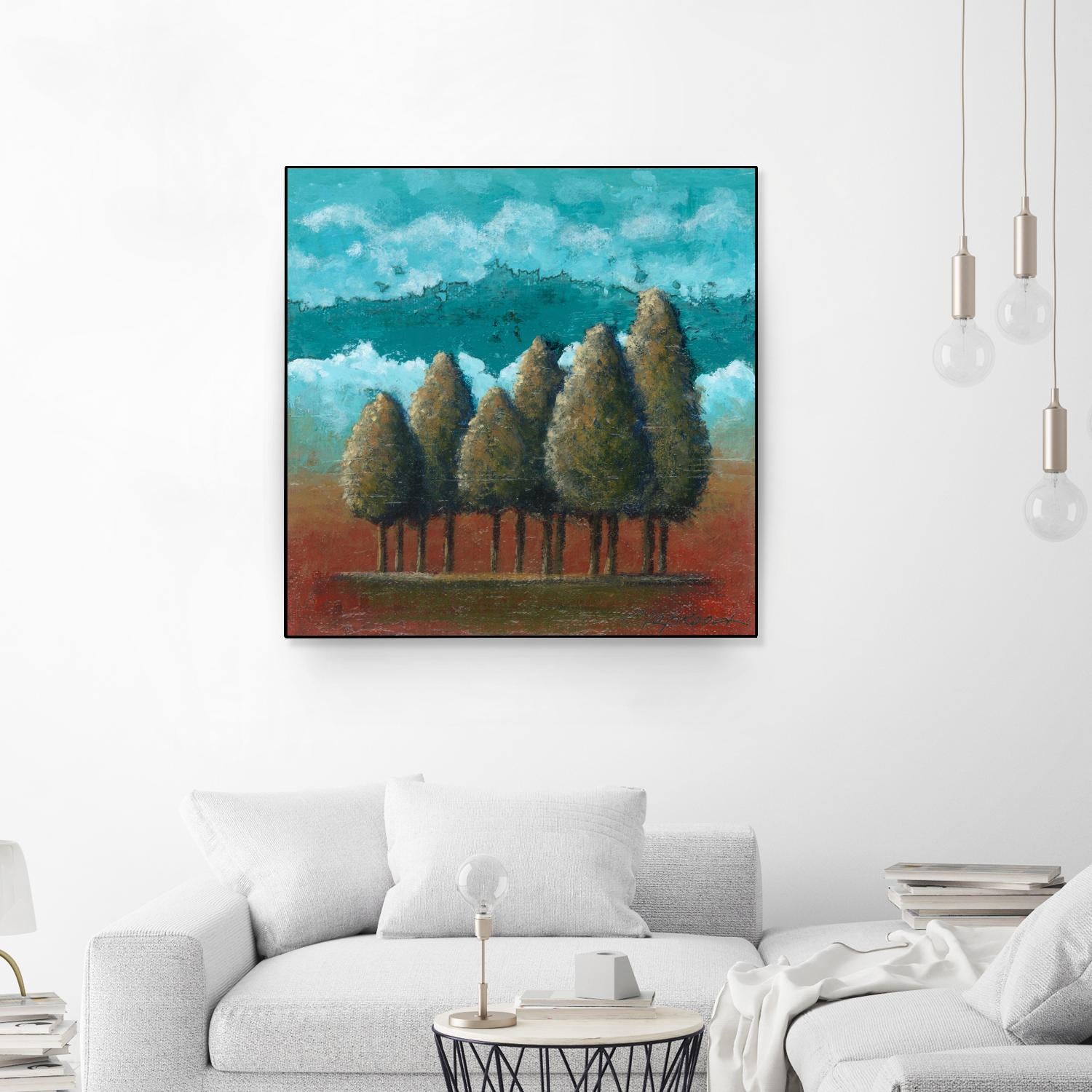 18 juillet 2014 by Marie Claprood on GIANT ART - blue trees