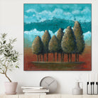 18 juillet 2014 by Marie Claprood on GIANT ART - blue trees