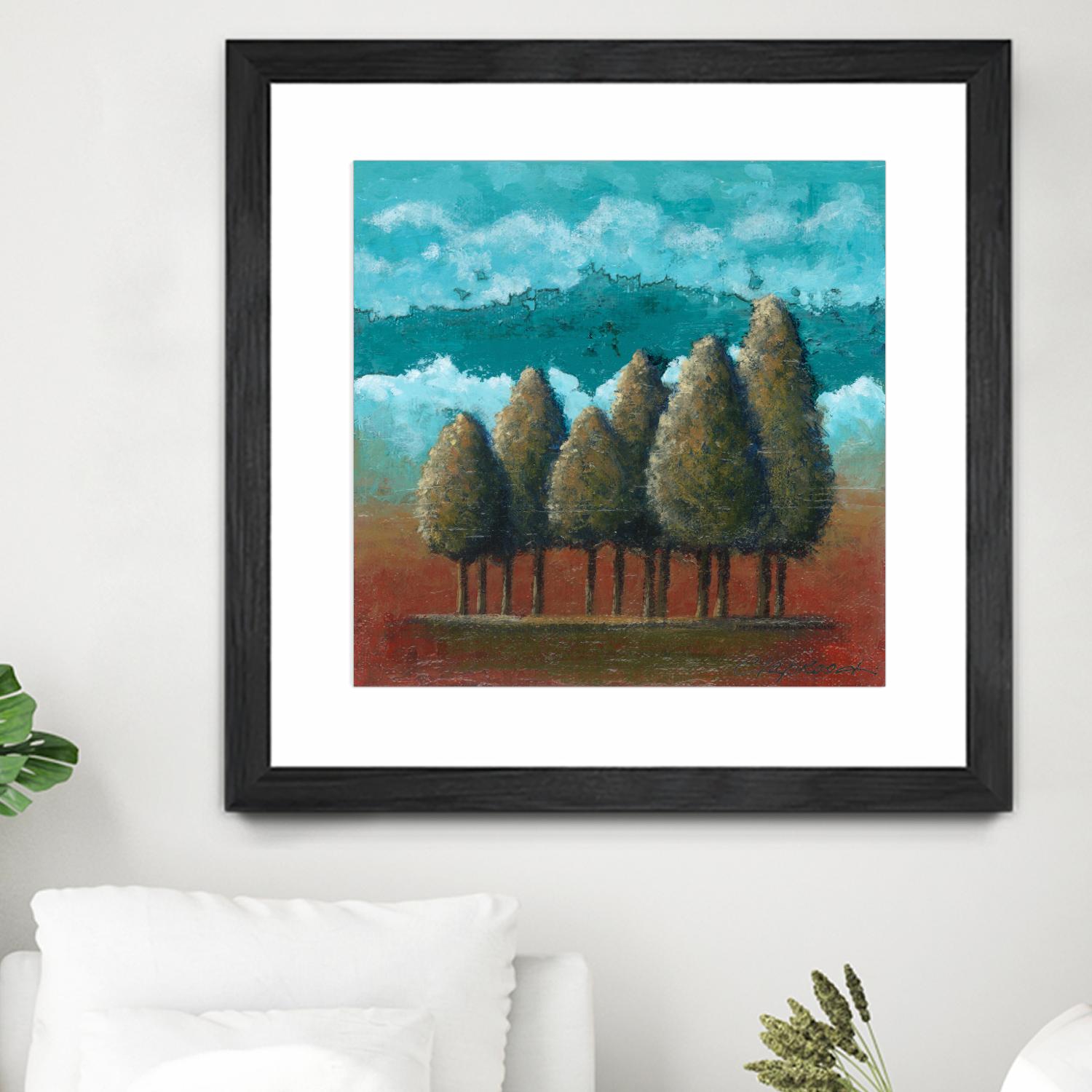 18 juillet 2014 by Marie Claprood on GIANT ART - blue trees