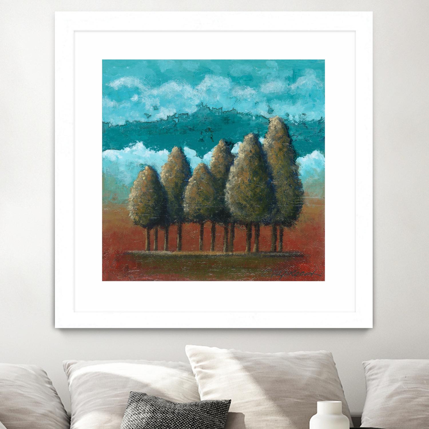 18 juillet 2014 by Marie Claprood on GIANT ART - blue trees