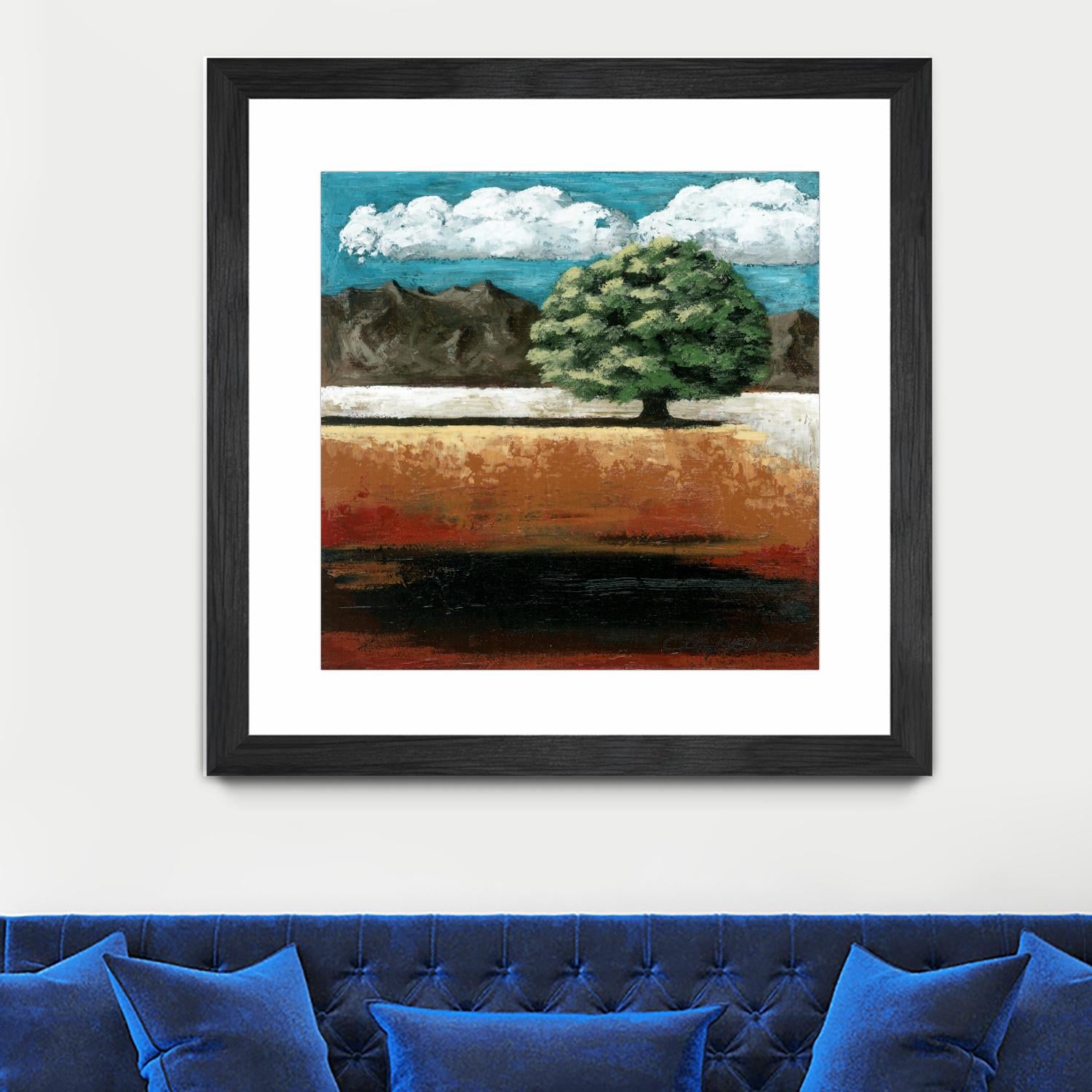 25 juin 2015 by Marie Claprood on GIANT ART - blue trees