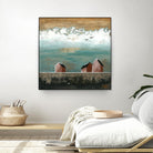 Plaine espace by Marie Claprood on GIANT ART - white landscape