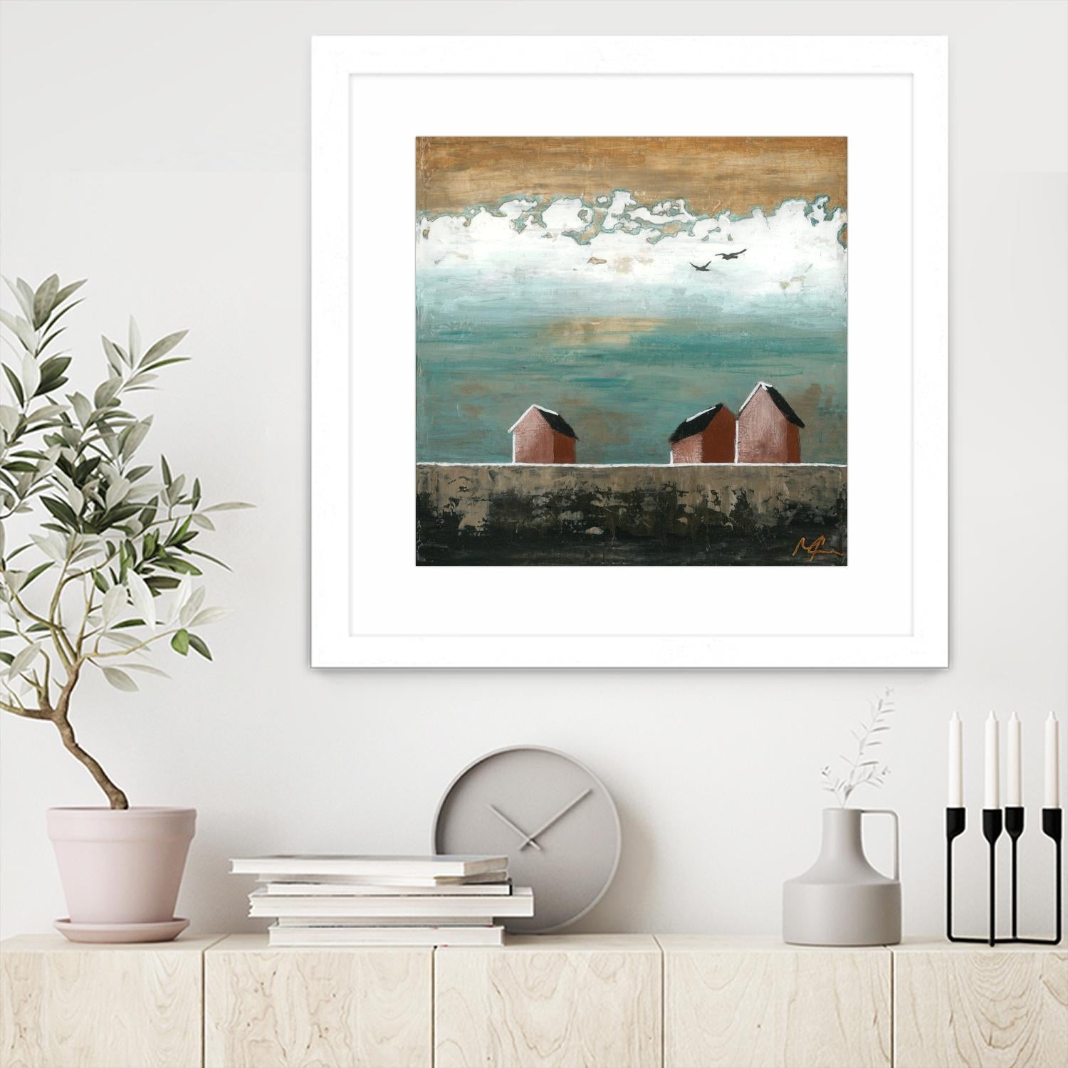 Plaine espace by Marie Claprood on GIANT ART - white landscape