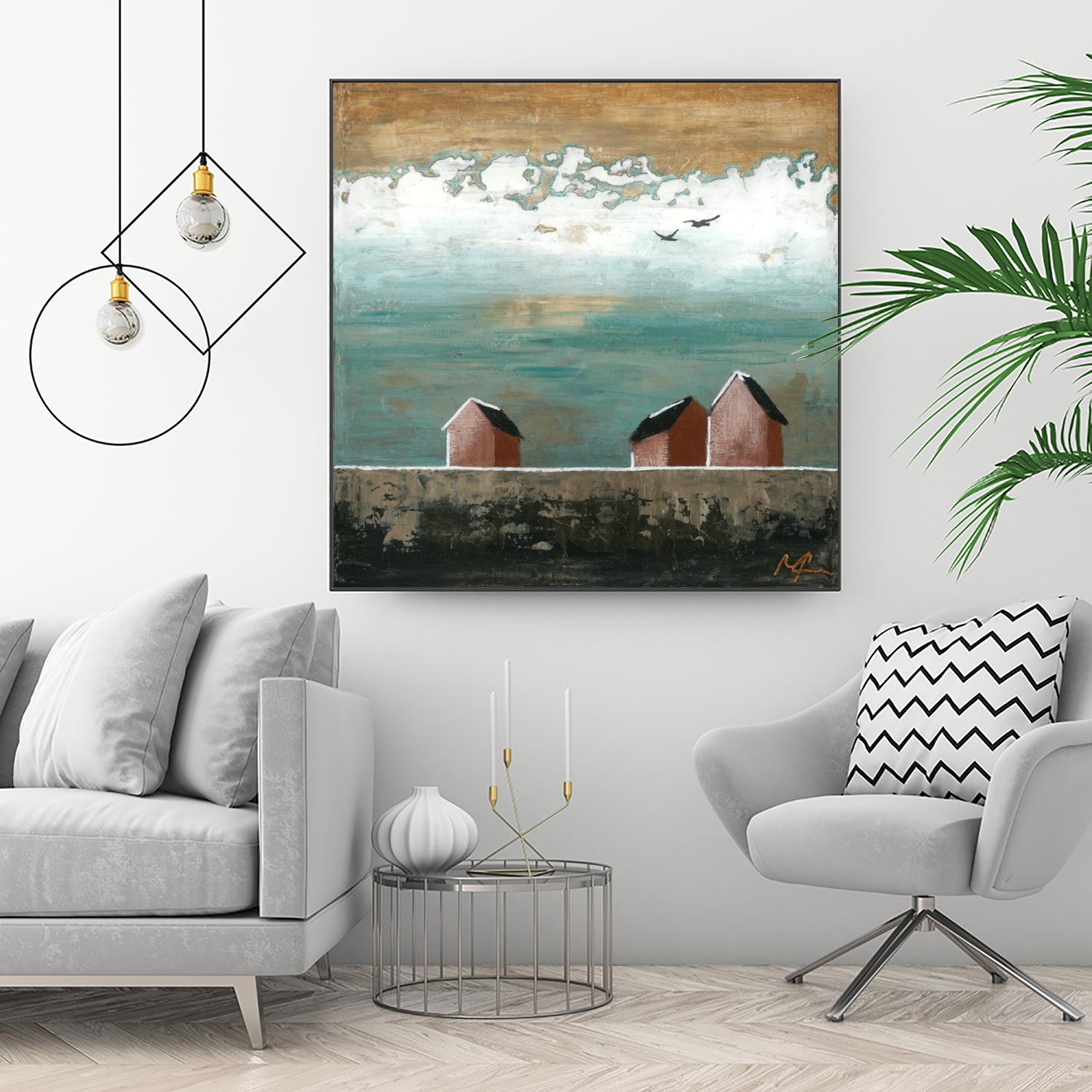 Plaine espace by Marie Claprood on GIANT ART - white landscape