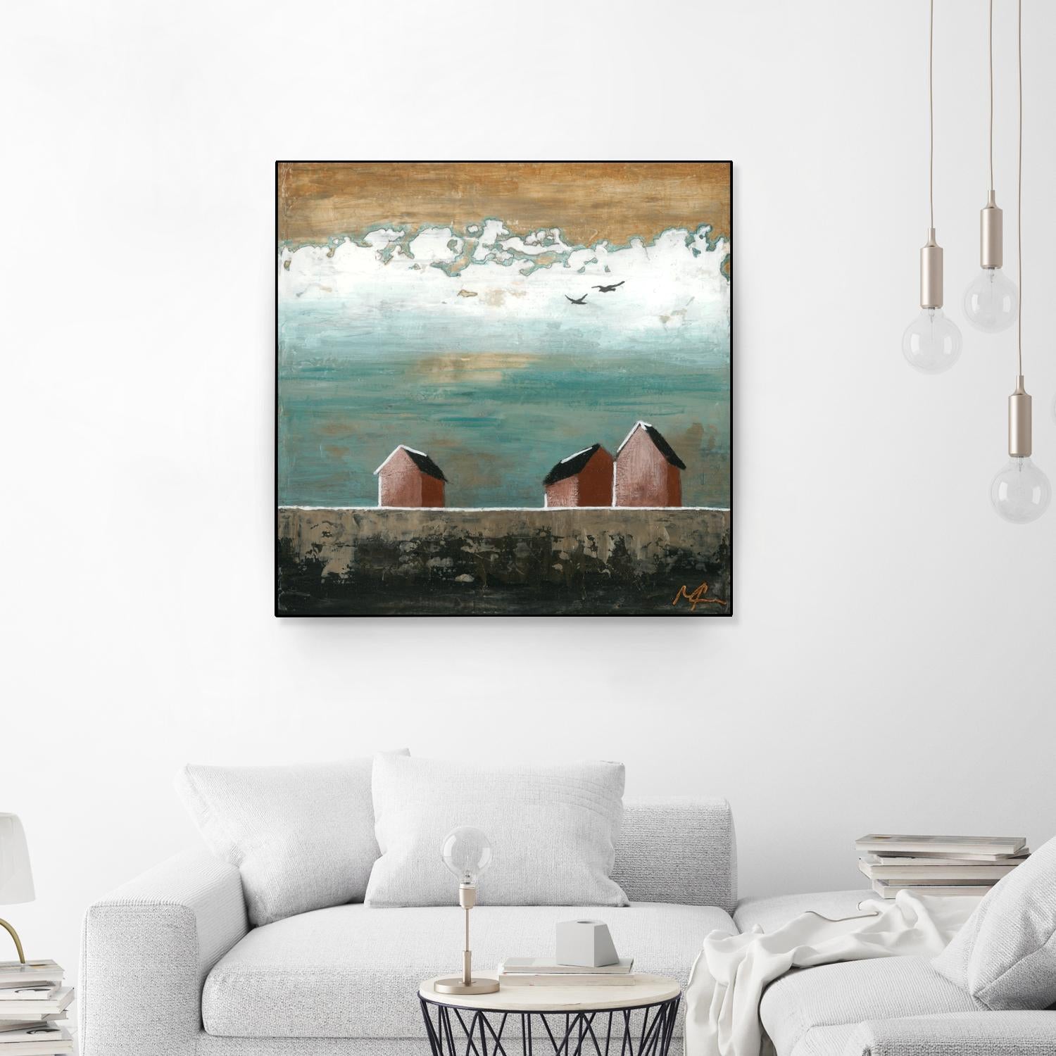 Plaine espace by Marie Claprood on GIANT ART - white landscape